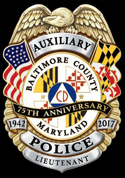 Baltimore County Auxiliary Police 75th Anniversary Badge 