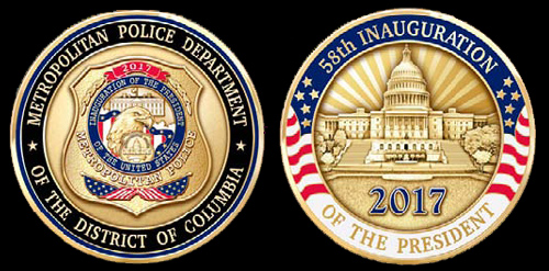 D.C. Metropolitan Police Department 58th Presidental Inauguration 2017 Coin