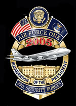 USAF Security Forces Air Force One 2005 Badge