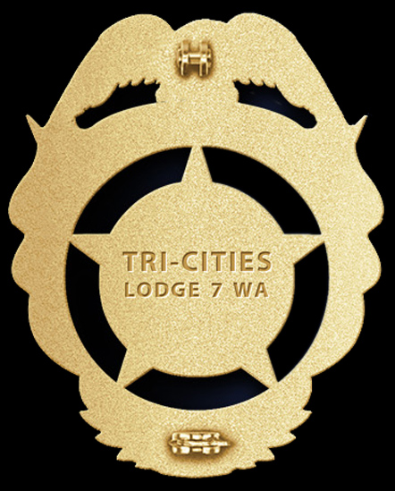 Fraternal Order of Police Badge: Back