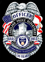 Lakeland Police Department 130th Anniversary/Memorial Badge: Silver Finish