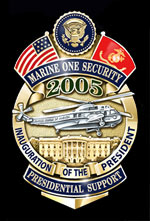 U.S. Marine Corp HMX-1 Security 2005 Badge