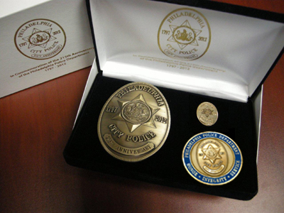 Philadelphia Police Department 215th Anniversary Badge Set