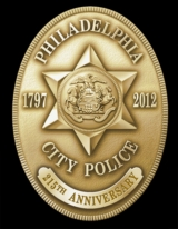 Philadelphia Police Department 215th Anniversary Badge