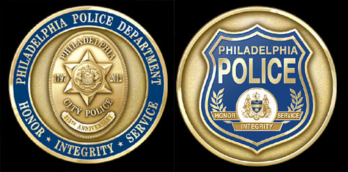 Philadelphia Police Department 215th Anniversary Coin
