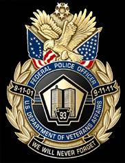 U.S. Veterans Affairs 9-11 Badge