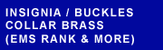 Insignia / Buckles Collar Brass